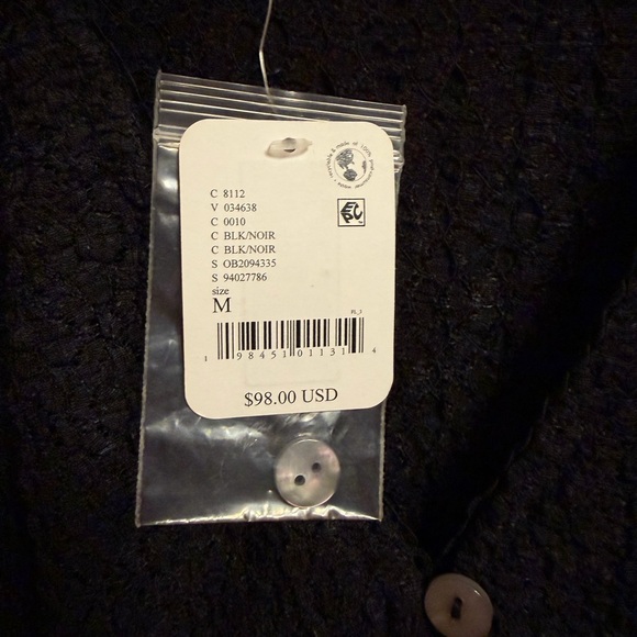 Free People Black Textured Button-Up Cardigan - Picture 5 of 5